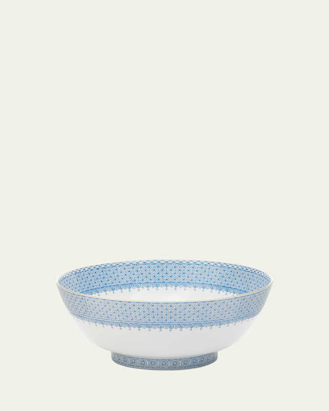 Cornflower Lace Round Serving Bowl